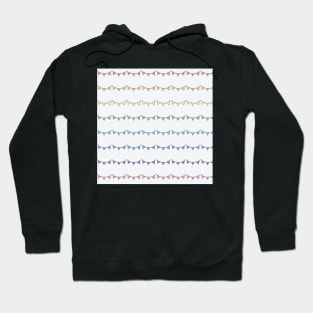 Rainbow bunting pastel  (large) Hoodie